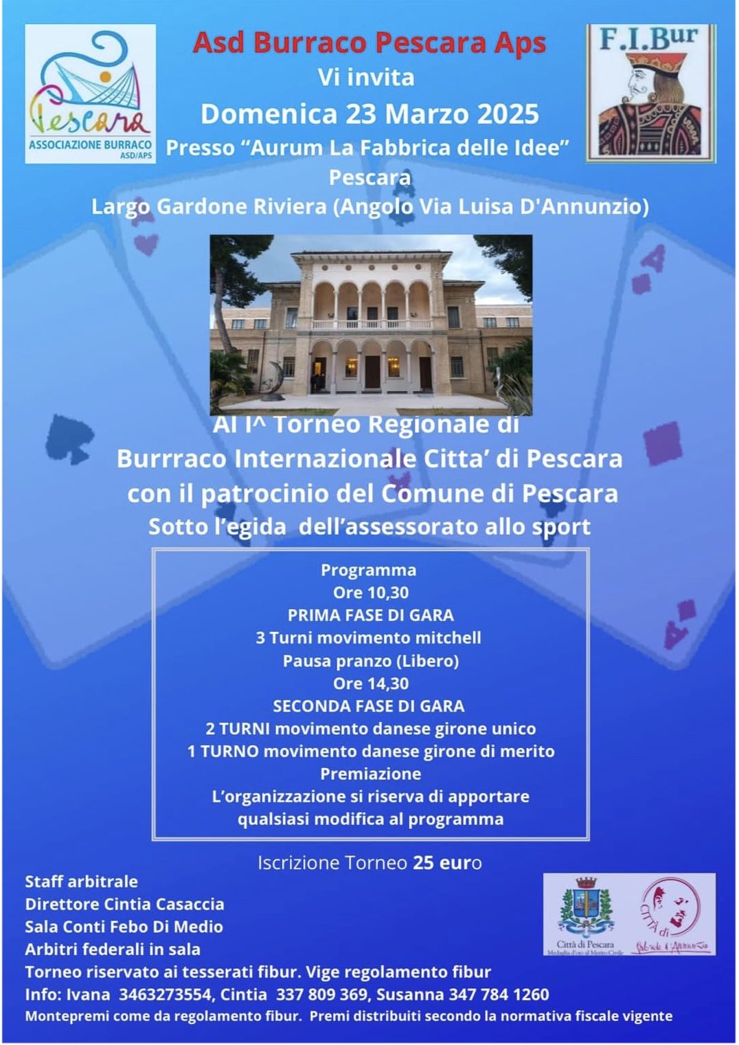 1° Torneo Città di Pescara – Burraco